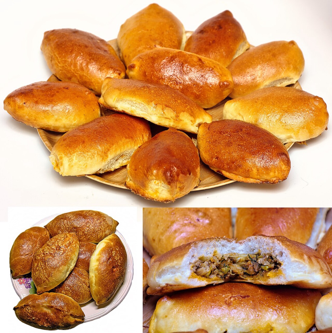 Пирожки с капустой и яйцом